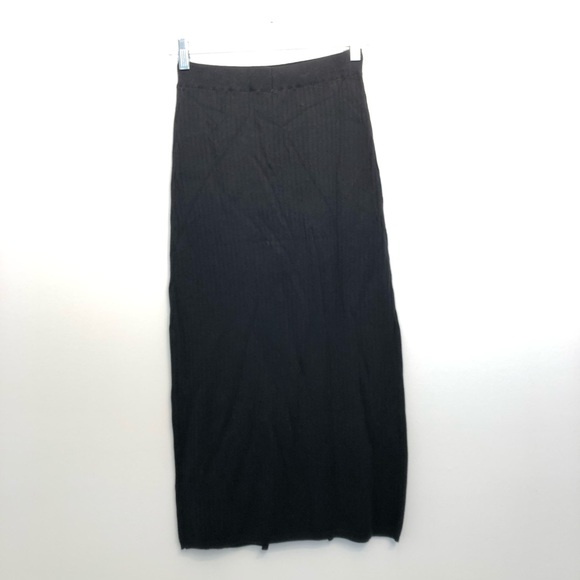 Free People Skyline Skirt NWT Small Midi Black - Picture 6 of 8